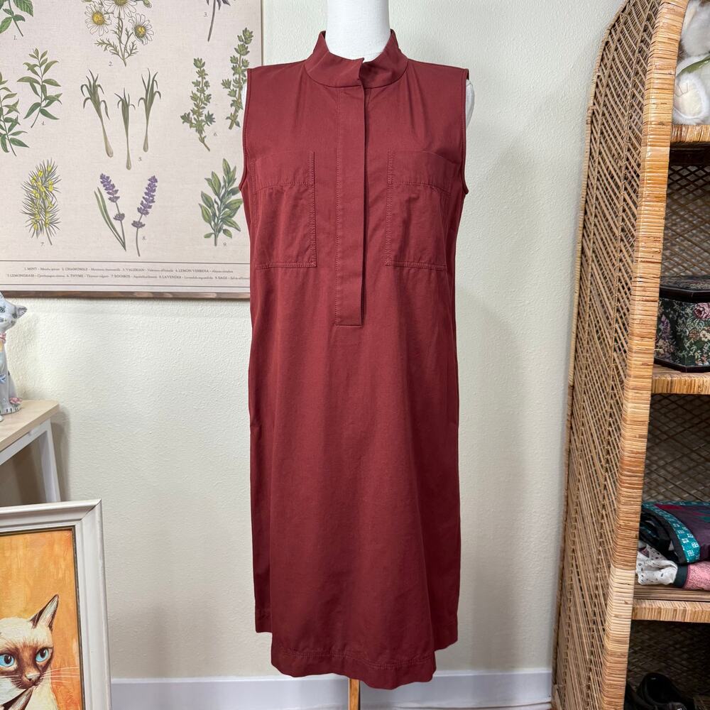 Lafayette 148 NY Sleeveless Dress Elevated Basics Quiet Luxury Closet Staple S